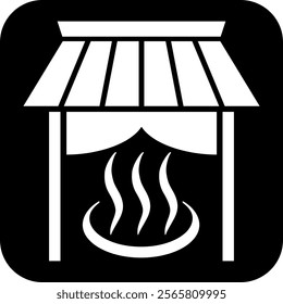The sign directing you to a hot spring inn