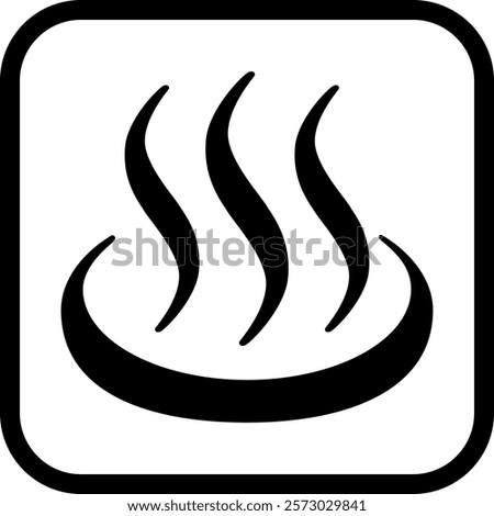 The sign directing you to the hot spring area