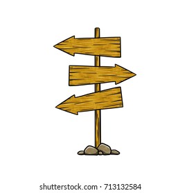 sign directional way