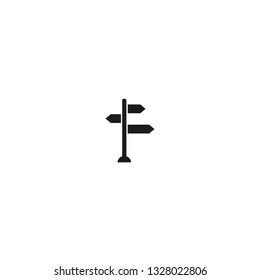 sign directs vector icon
