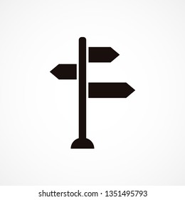 sign directs vector icon