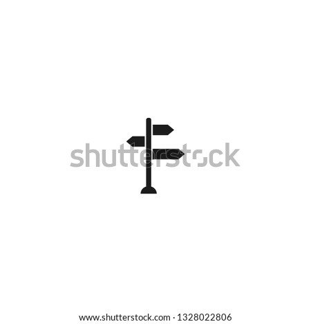 sign directs vector icon