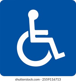 Sign for the disabled design for templates.