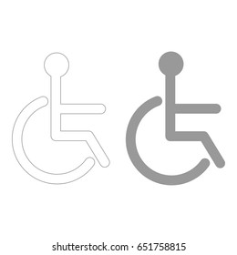 Sign of the disabled  icon .