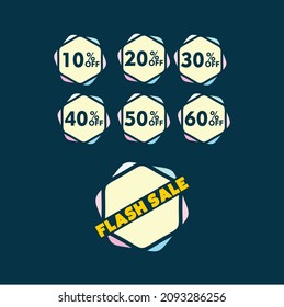 sign discount sale flash sale