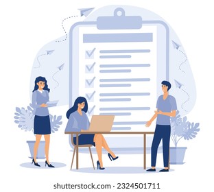 sign Distance Learning Contract, E-Learning Sign Contract. E-learning Around World. Student in Classroom, flat vector modern illustration 