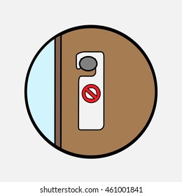 sign "Do Not Disturb" on the door handle