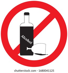Sign Do not drink alcohol  