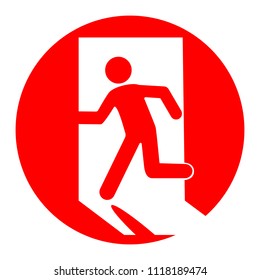 Sign do not enter. A watchful, warning sign. Vector illustration.