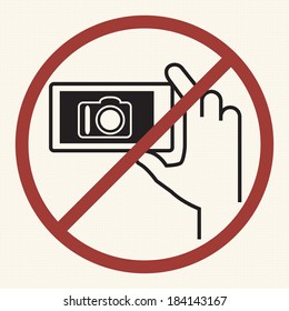 Sign of Do not photography