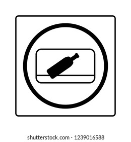 Sign do not throw garbage out of the window