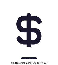 sign dollar icon. Finance Icons on white background. vector isolated black icon - dollar sign, statistic, cash, wallet, investment. eps10