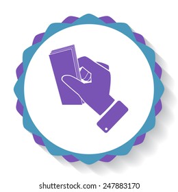 Sign dollar vector icon