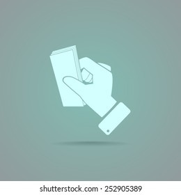 Sign dollar vector icon