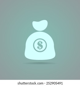 Sign dollar vector icon