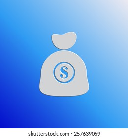 Sign dollar vector icon