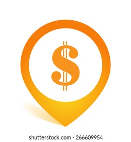 Sign dollar vector icon 