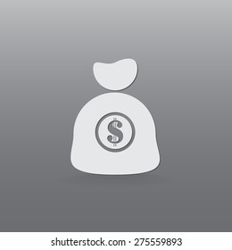 Sign dollar vector icon 