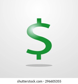 Sign dollar vector icon