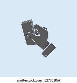 Sign dollar vector icon 