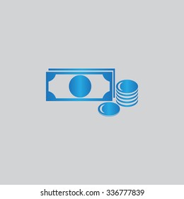 Sign dollar vector icon 