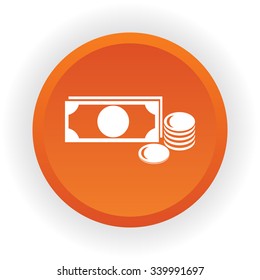 Sign dollar vector icon 