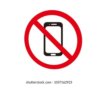 Sign Dont Playing Phone Vector