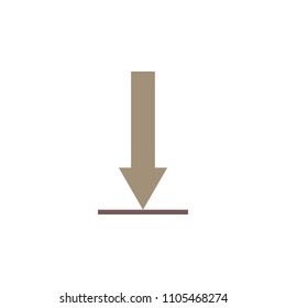 sign download icon. Element of web icon for mobile concept and web apps. Colored isolated sign download icon can be used for web and mobile. Premium icon on white background