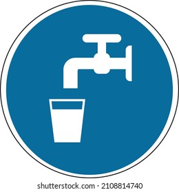 Sign for Drinking Water without text only the Sign