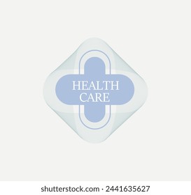 sign, element or logo for organizations related to health protection, health care