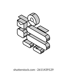 sign up with e-mail isometric icon vector. sign up with e-mail sign. isolated symbol illustration