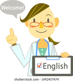 sign, ENGLISH OK, hospital, clinic and some