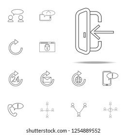 sign entrance to the door icon. web icons universal set for web and mobile