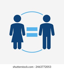 Sign Equal Gender Female Male Icon