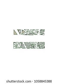 Sign of equality. equals sign. Floral design.
