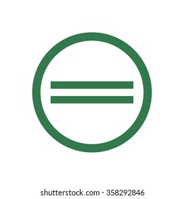 Sign equally icon.Vector illustration.