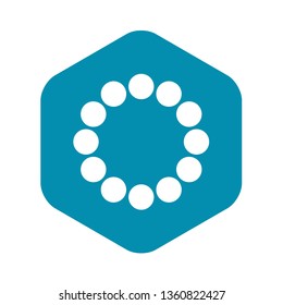 Sign expectations page load icon in simple style isolated on white background. Loading symbol