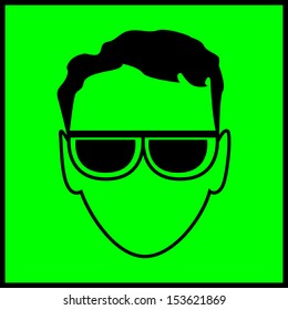 sign of eye protection