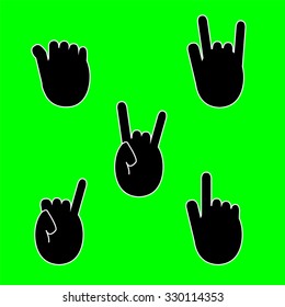sign of fat hand background