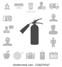 sign fire extinguisher icon vector illustration