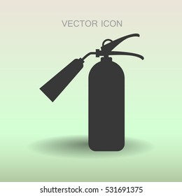 sign fire extinguisher icon vector illustration