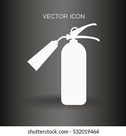 sign fire extinguisher icon vector illustration
