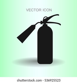 ilustración del vector de icono del extintor de incendios de signo