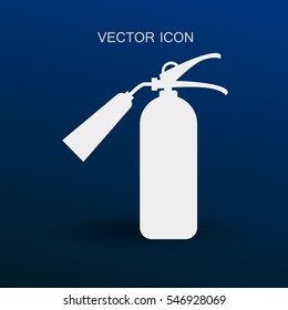 sign fire extinguisher icon vector illustration