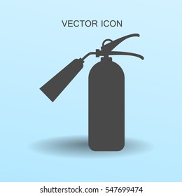 sign fire extinguisher icon vector illustration