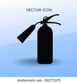 sign fire extinguisher icon vector illustration