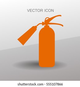 sign fire extinguisher icon vector illustration