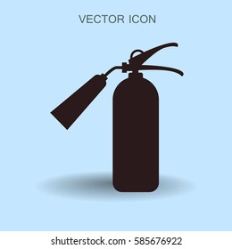 sign fire extinguisher icon vector illustration