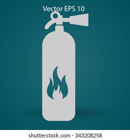 sign fire extinguisher used for other purposes vector icon