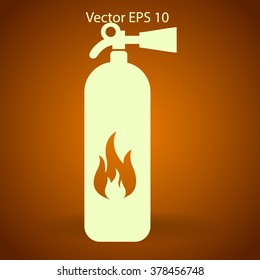 sign fire extinguisher used for other purposes vector icon